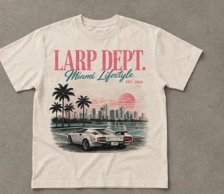 LARP Dept. Miami Lifestyle Tee - Poolside Edition