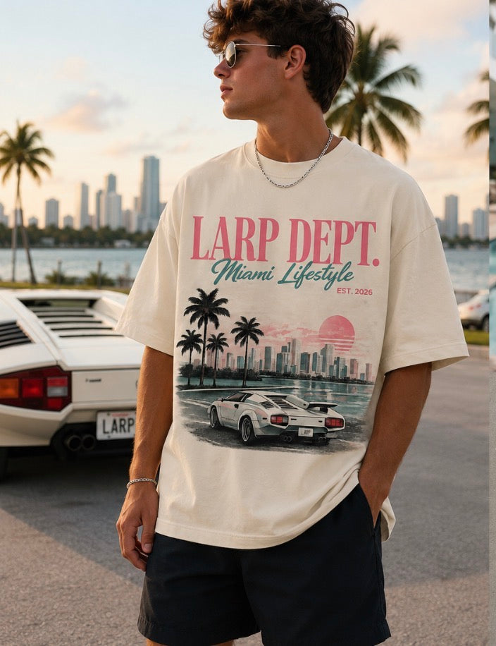 LARP Dept. Miami Lifestyle Tee - Poolside Edition
