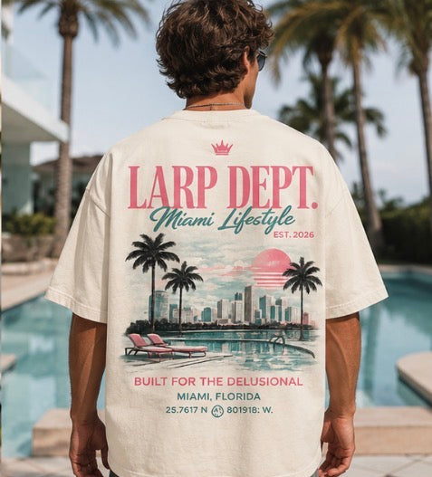 LARP Dept. Miami Lifestyle Tee - Poolside Edition